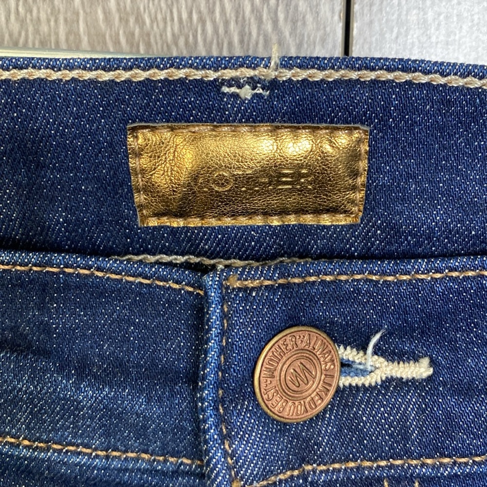 NWT MOTHER The Insider Crop Step Fray Jean in Off Limits - Picture 7 of 16